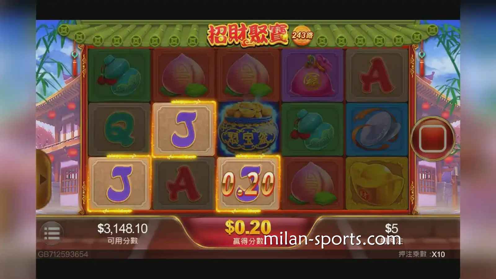 3377体育：《聚宝财神》老虎机，多多聚宝获取高额奖励