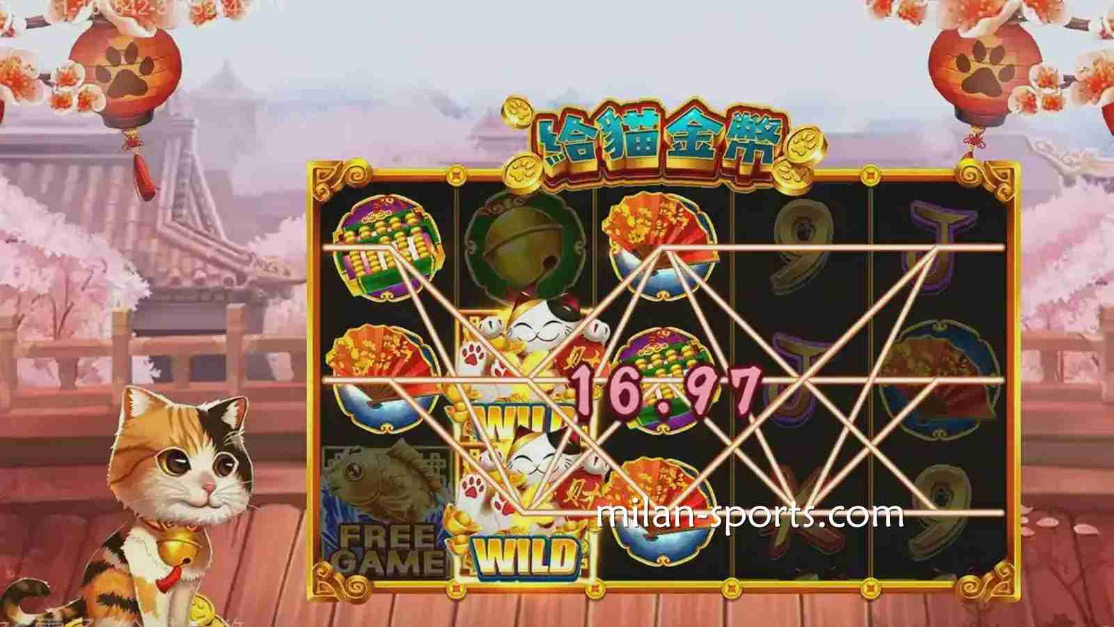 《给猫金币》游戏充满卡通风格与日系元素，在3377体育极易上手